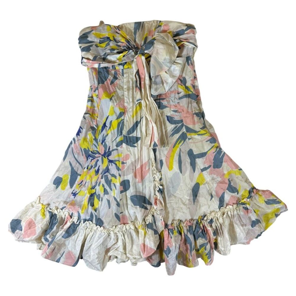 Ted Baker Rare Floral Mini Strapless Sample Dress Size 2